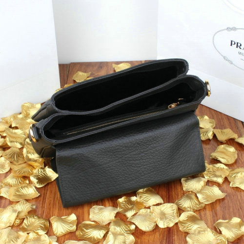 2014 Prada grainy leather mini bag BT0966 black